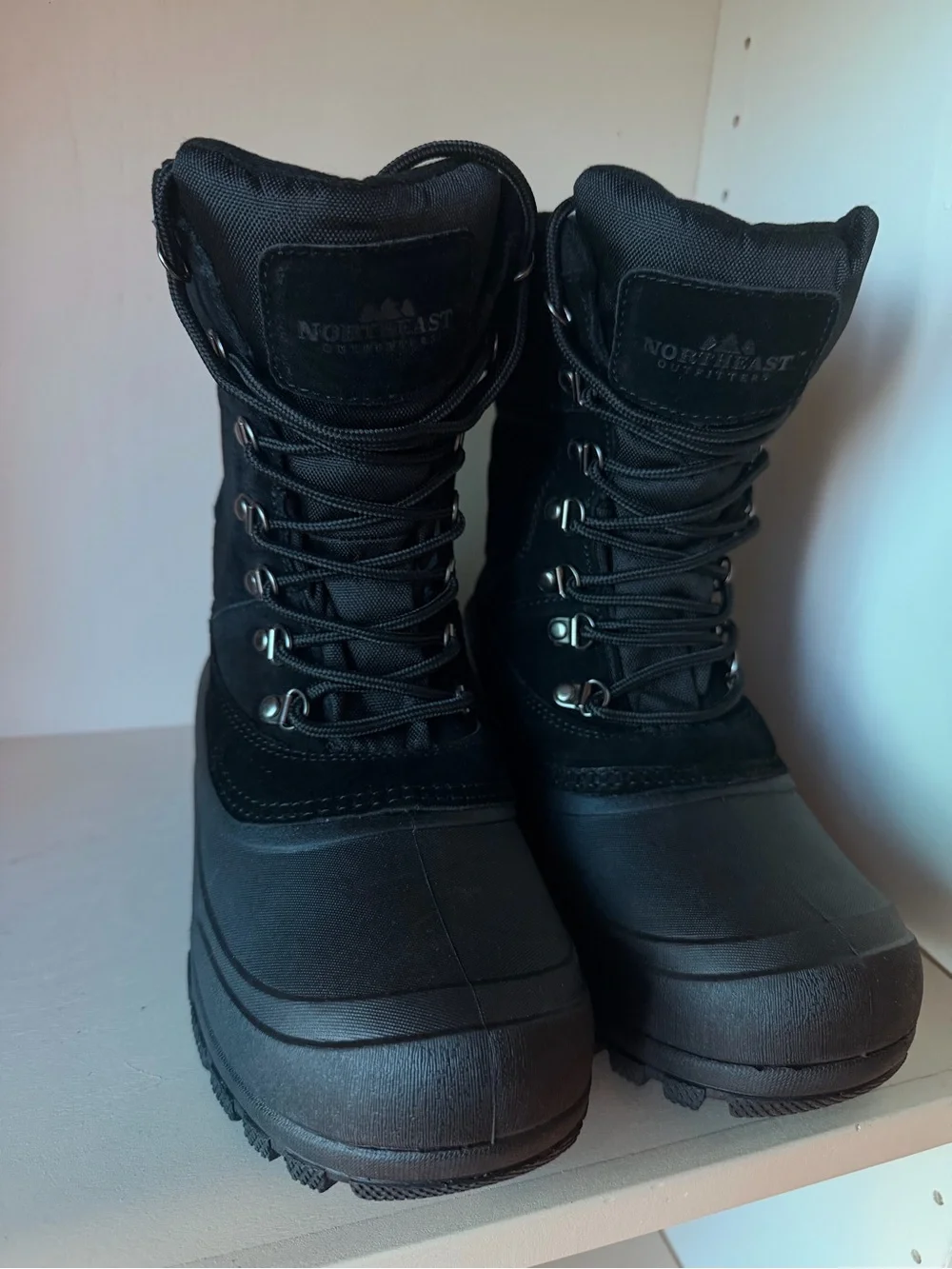 NEW Kids 4 Black Winter Snow Boots